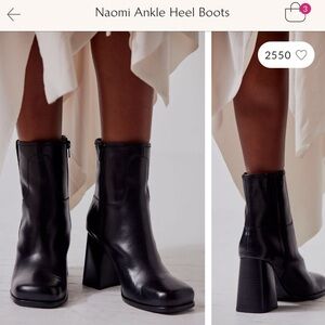 Free People square toe heeled boots